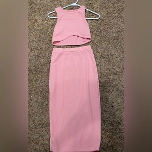 Pink two piece set